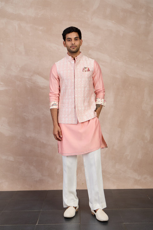 Maze Nehru Jacket Set