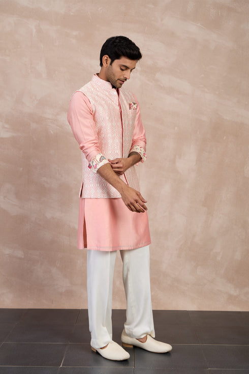 Maze Nehru Jacket Set