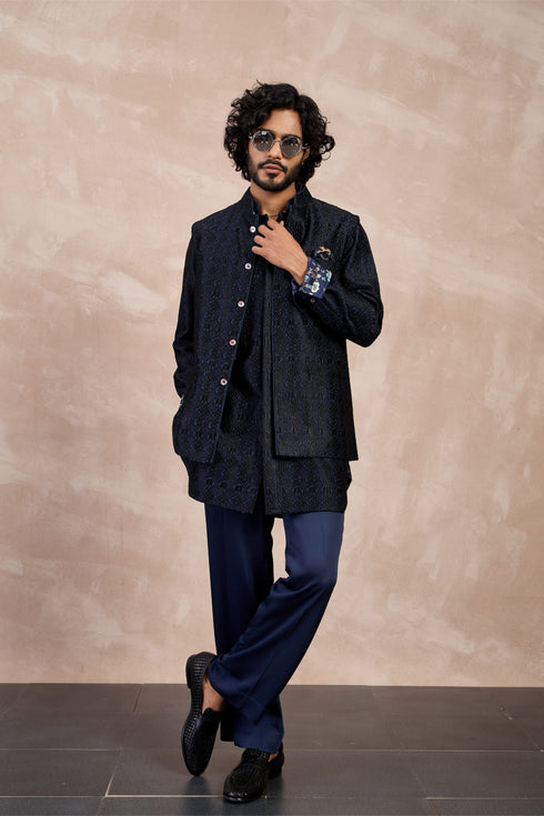 Maze Nehru Jacket FOE Set