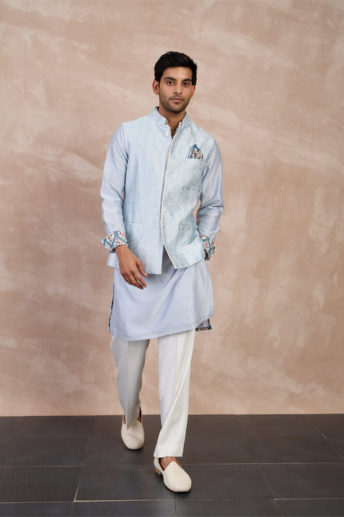 Maze Nehru Jacket Set