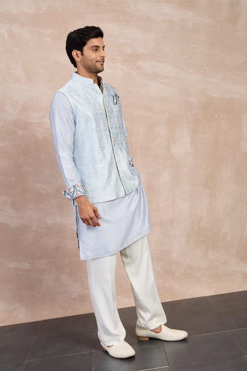 Maze Nehru Jacket Set