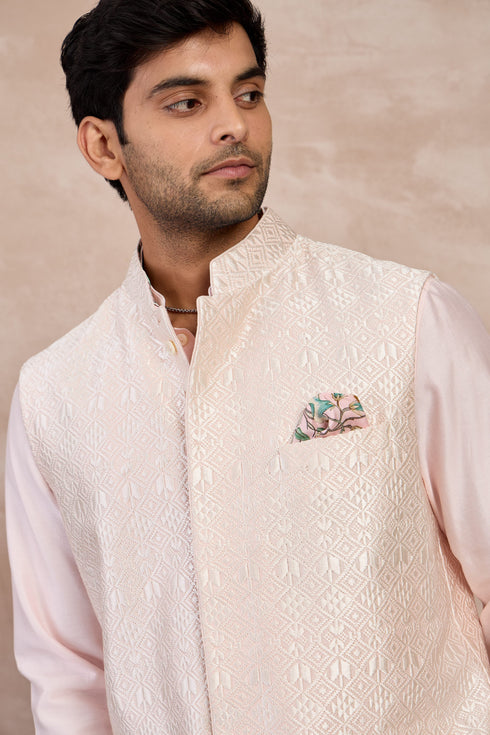 Maze Nehru Jacket Set