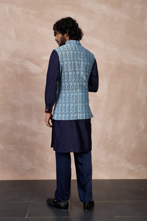 Maze Nehru Jacket Set