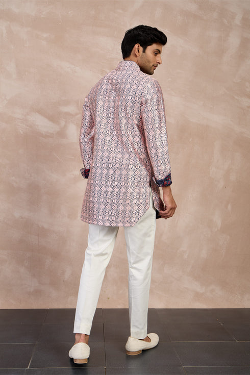 Maze Nehru Jacket Set