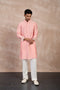 Plain Chanderi Straight Kurta Set