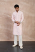 Plain Chanderi Straight Kurta Set