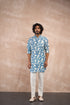 Cobalt Blue Linen Kurta Set