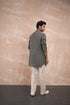 Olive Honeycomb Linen Kurta Set