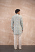 Powder Blue Sunflower Linen Kurta Set