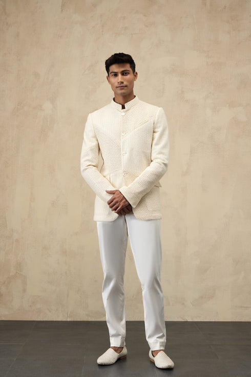 Star Criss-Cross Bandhgala Set