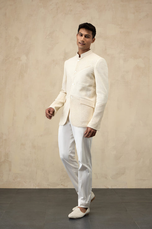 Star Criss-Cross Bandhgala Set