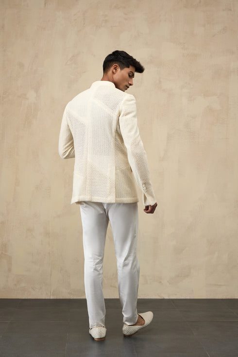 Star Criss-Cross Bandhgala Set