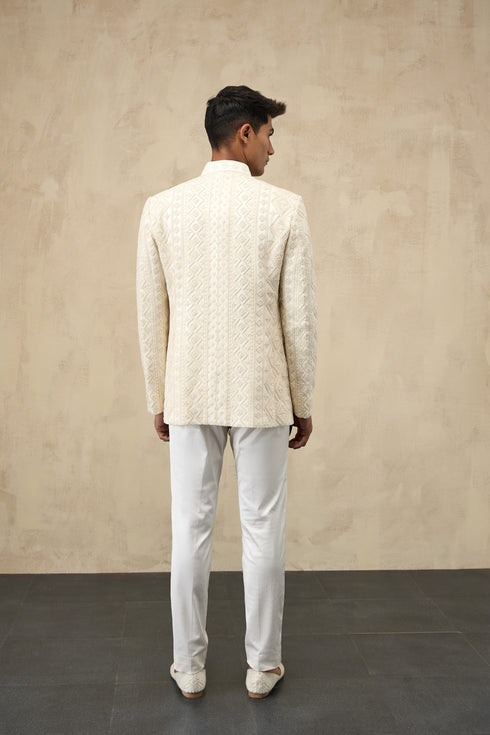 Vertical Dori Bandhgala Set