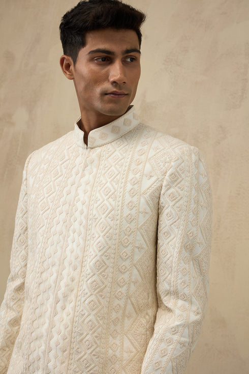 Vertical Dori Bandhgala Set