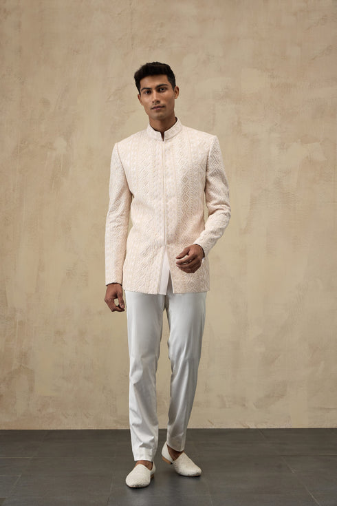 Vertical Dori Bandhgala Set