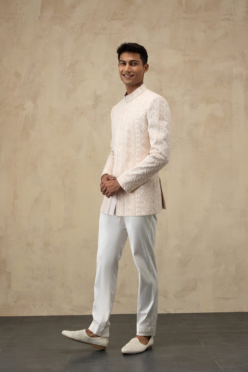 Vertical Dori Bandhgala Set