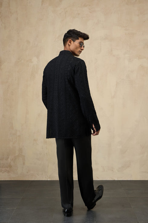 Vertical Dori Full Lupi Button Kurta Set