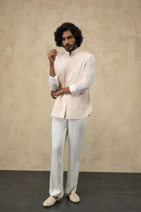 Vertical Dori Nehru Jacket Set