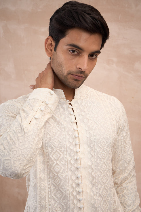 Vertical Aari FLB Kurta Shirt Set