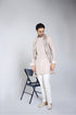 RTW-Chessbaord Shrug with Boat Neck Kurta Set