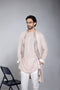 RTW-Chessbaord Shrug with Boat Neck Kurta Set