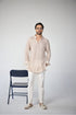 RTW-Chessbaord Shrug with Henly collar Kurta Set