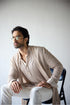 RTW-Chessbaord Shrug with Henly collar Kurta Set