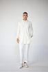 RTW-Chessboard Open Short Achkan with Shirt Collar Kurta Set