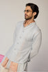 RTW-Squares Nehru Jacket with Henly Collar Kurta Set